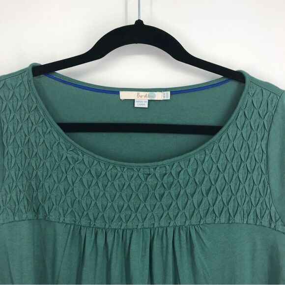 Boden Green Blouse 3/4 Sleeve 10 - Picture 2 of 7